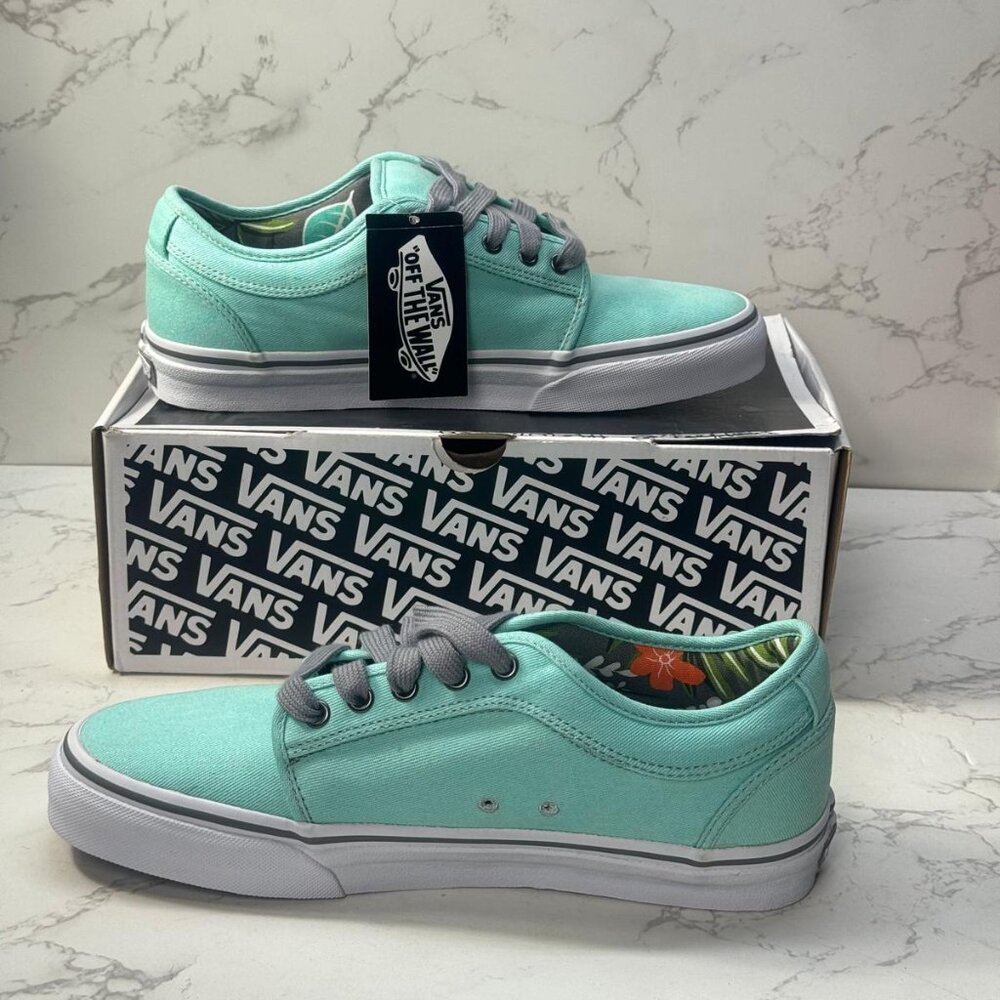 Vans Off The Wall Low Canvas Trainers Green 1303 Size 9